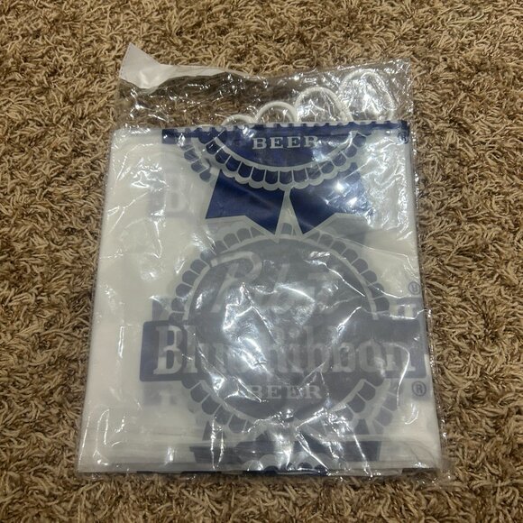 Pabst Blue Ribbon Shower Curtain - Picture 2 of 2